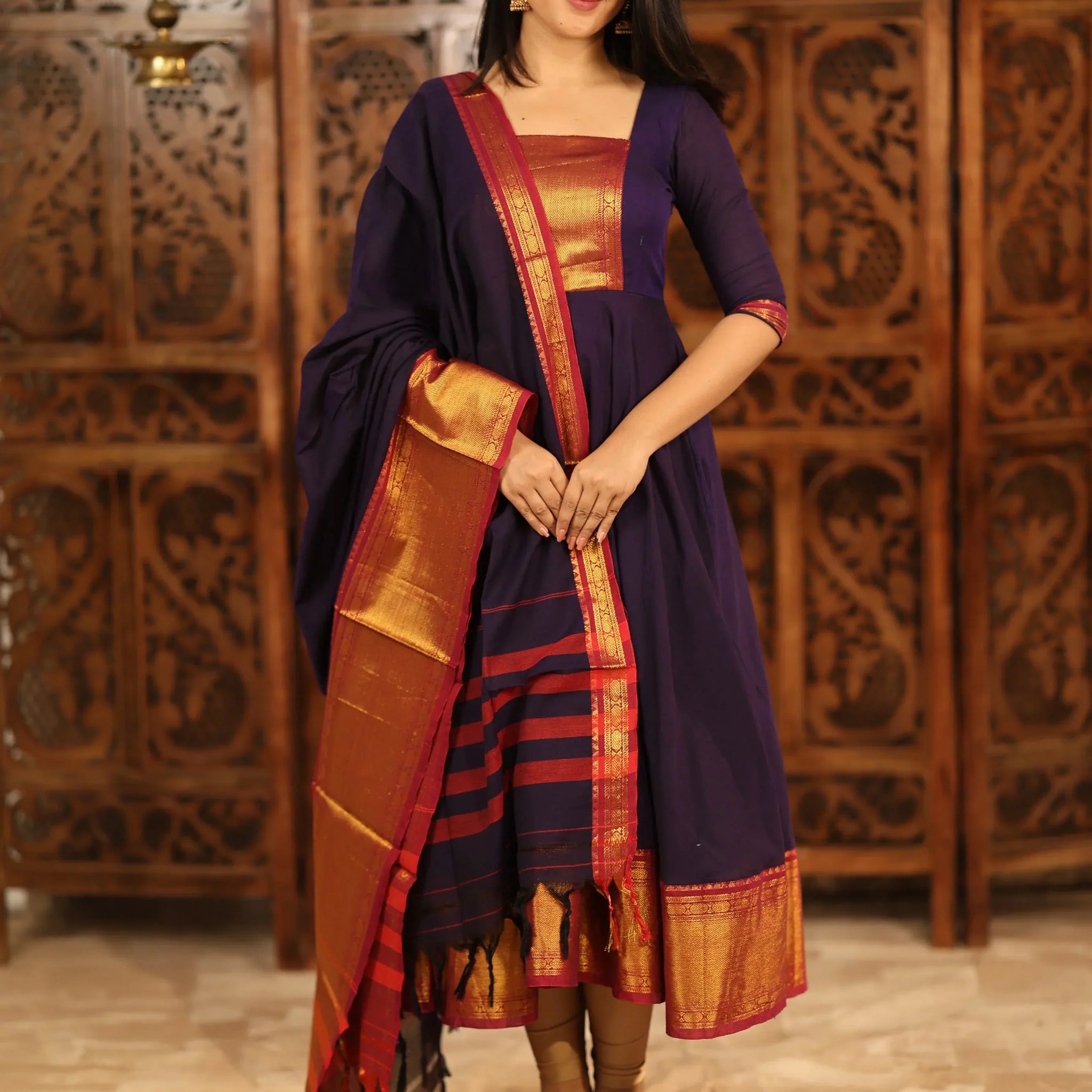 Rajvi series Pure Cotton Anarkali