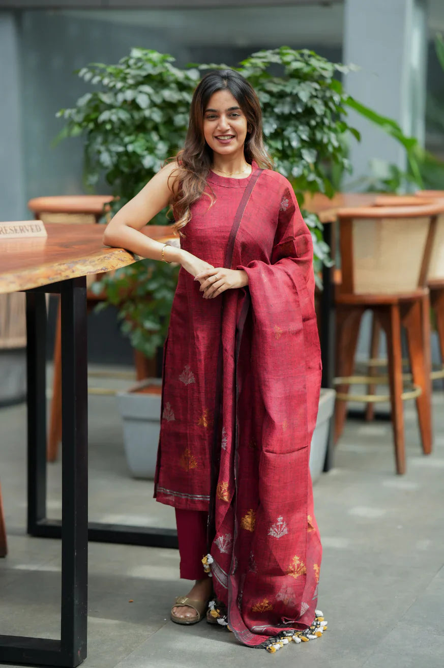 Rajvi Pure Linen Cotton