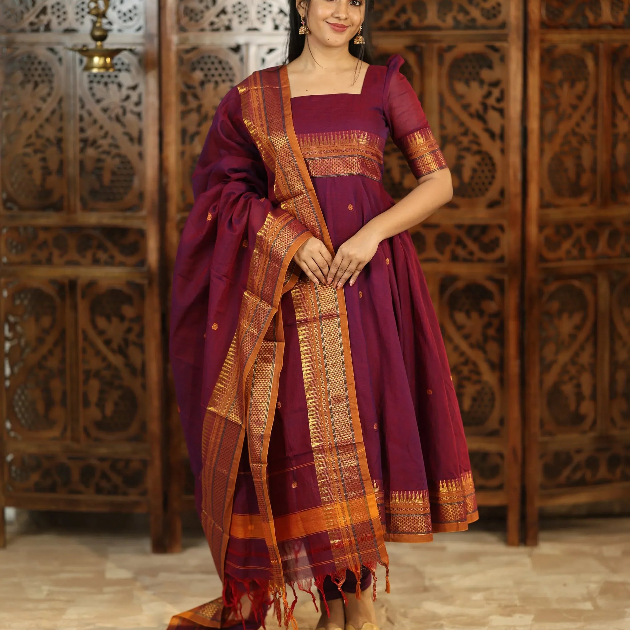 Yamuna Pure Cotton Anarkali