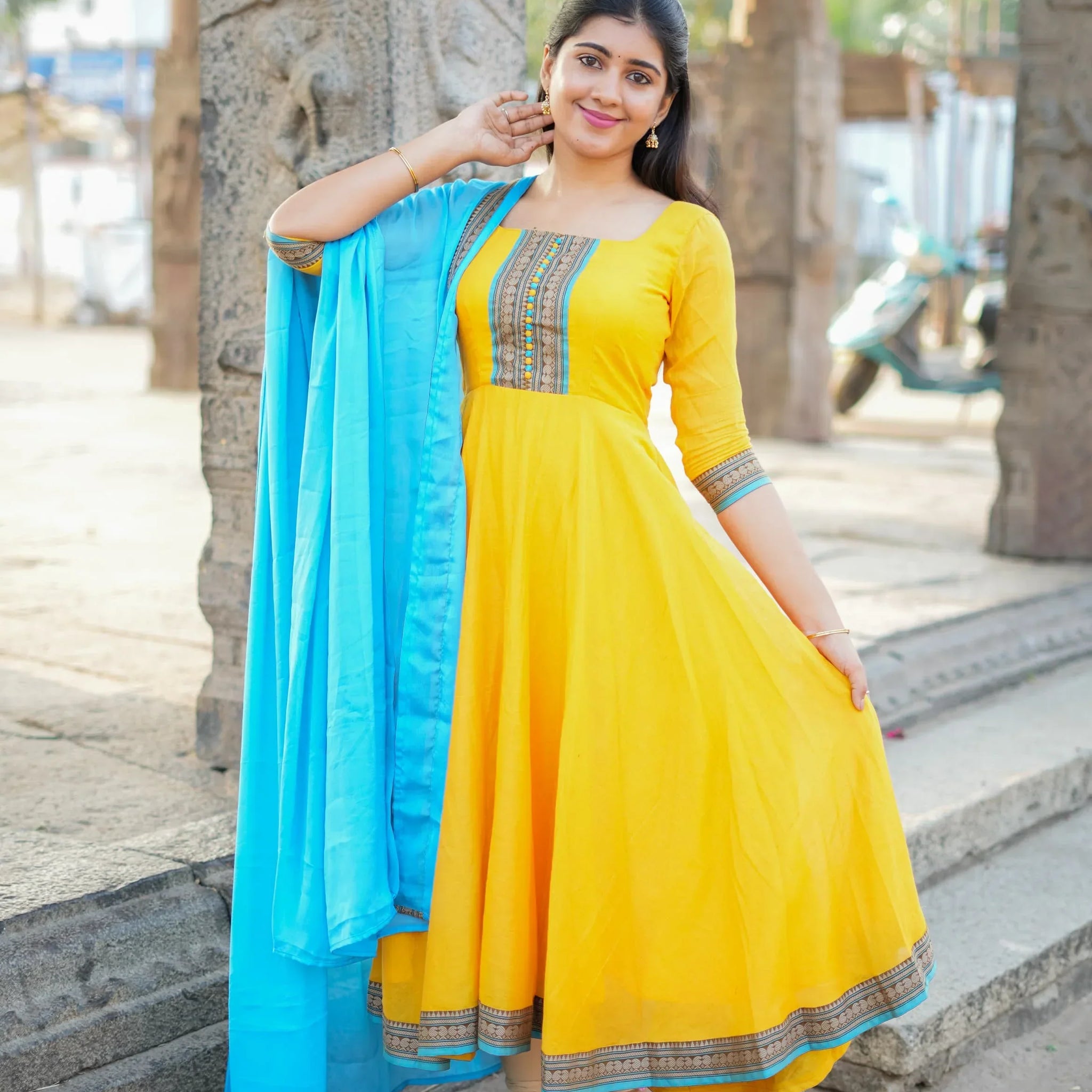 Aadhirai Pure cotton Anarkali