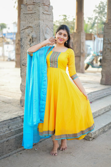 Aadhirai Pure cotton Anarkali