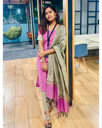 Rajvi Raw Silk Suit Set