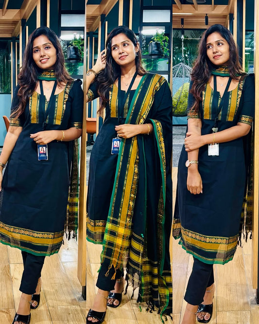 Rajvi Series 2 Pure Cotton Suit Set