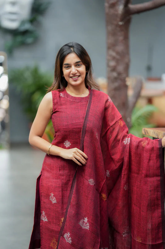 Rajvi Pure Linen Cotton